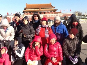 Beijing in January 2013. Minus 17 degrees but loved the warm family togetherness