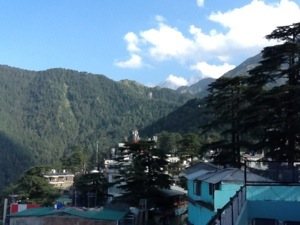 Looking out from my room in Mcleod Ganj, Dharamsala .... overlooking the Himalayan plateau